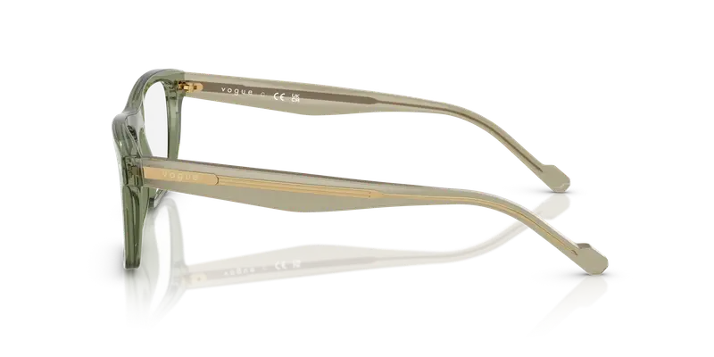 VOGUE EYEWEAR Uomo VO5619 3187 Montature da vista Acetato Verde Trasparente Pillow Normale miniatura 3