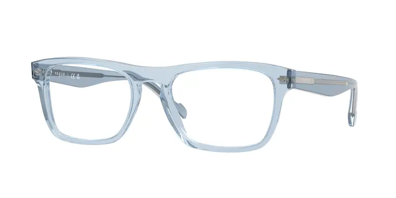 VOGUE EYEWEAR Uomo VO5619  3215 Montature da vista Acetato Blu Trasparente Pillow Normale