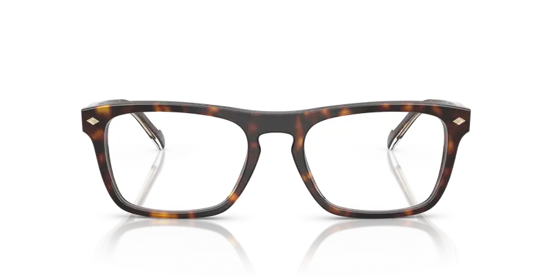 VOGUE EYEWEAR Uomo VO5619 W656 Montature da vista Acetato Marrone Trasparente Pillow Normale miniatura 2