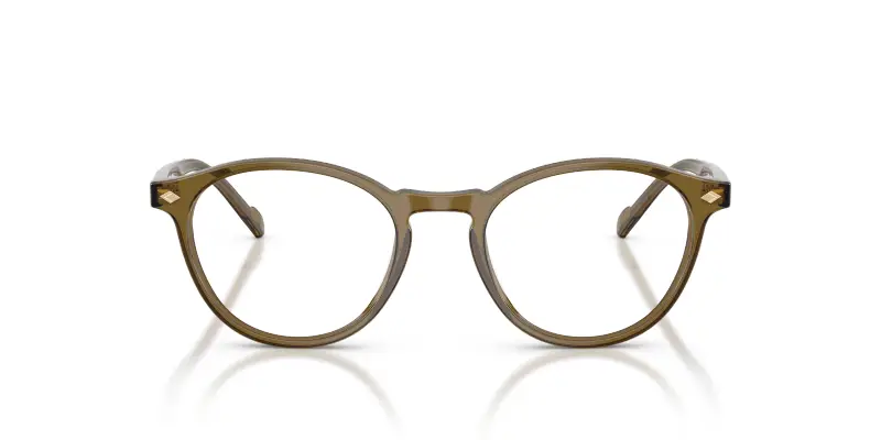 Uomo VOGUE EYEWEAR VO5326 3260 Montature da vista Acetato Verde Trasparente Rotonda Normale miniatura 3