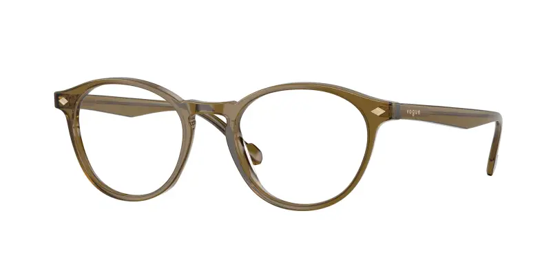 Uomo VOGUE EYEWEAR VO5326 3260 Montature da vista Acetato Verde Trasparente Rotonda Normale