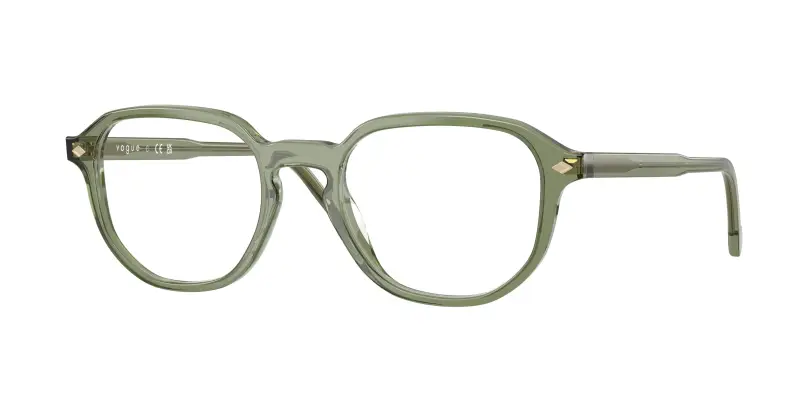 Uomo VOGUE EYEWEAR VO5708 3187 Montature da vista Acetato Verde Trasparente Geometrica Normale