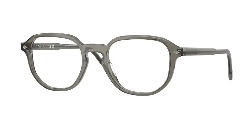 Uomo VOGUE EYEWEAR VO5708 3294 Montature da vista Acetato Grigio Trasparente Geometrica Normale