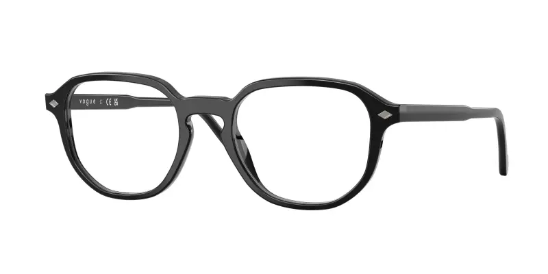 Uomo VOGUE EYEWEAR VO5708 W44 Montature da vista Acetato Nero Trasparente Geometrica Normale