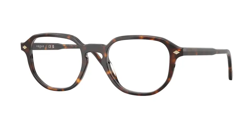 Uomo VOGUE EYEWEAR VO5708 W656 Montature da vista Acetato Marrone Trasparente Geometrica Normale