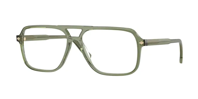 Uomo VOGUE EYEWEAR VO5709 3187 Montature da vista Acetato Verde Trasparente Pillow Normale