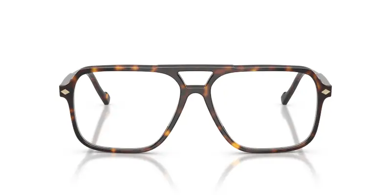 Uomo VOGUE EYEWEAR VO5709 W656 Montature da vista Acetato Marrone Trasparente Pillow Normale miniatura 3