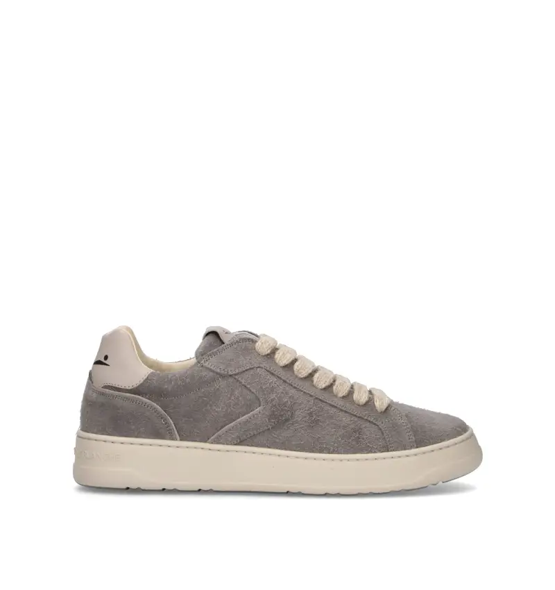 Sneaker uomo grigia in suede Vario