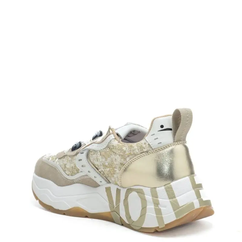 sneakers da donna club 105 in suede e tessuto tecnico beige platino miniatura 2