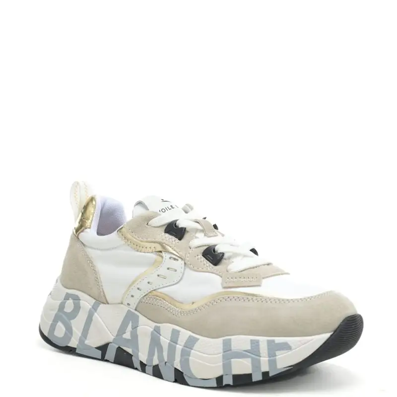 sneakers da donna club 105 in suede e tessuto tecnico bianco platino miniatura 2