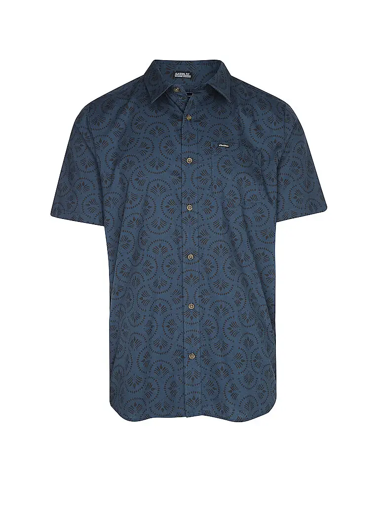 Camicia da spiaggia da uomo Scaler Stone blu | S