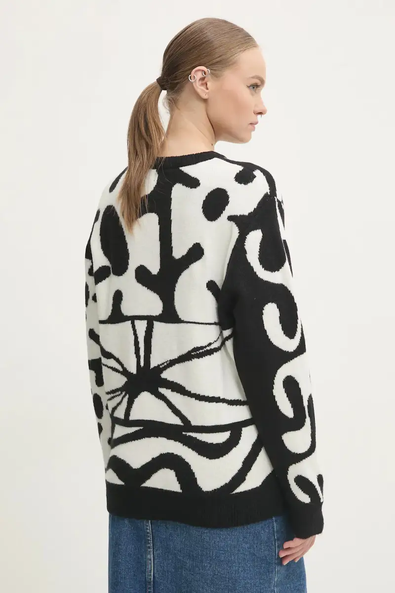 maglione donna colore bianco B0732411 miniatura 3