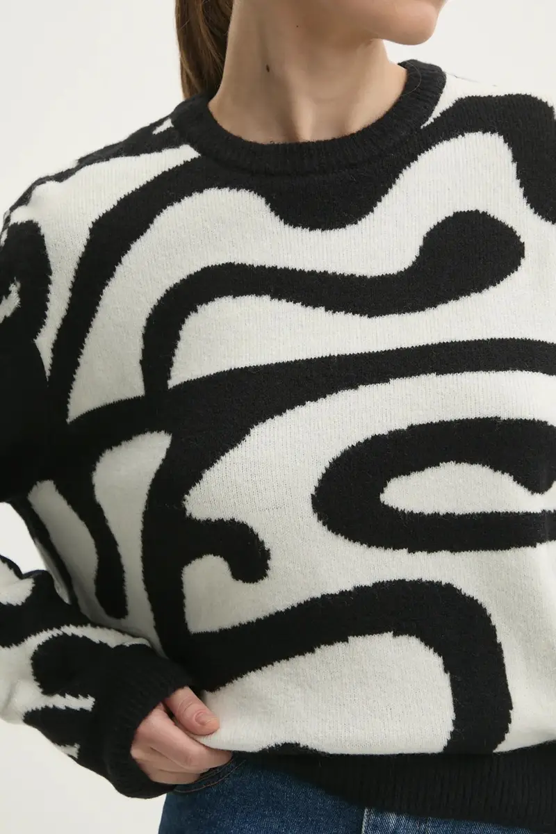 maglione donna colore bianco B0732411 miniatura 5