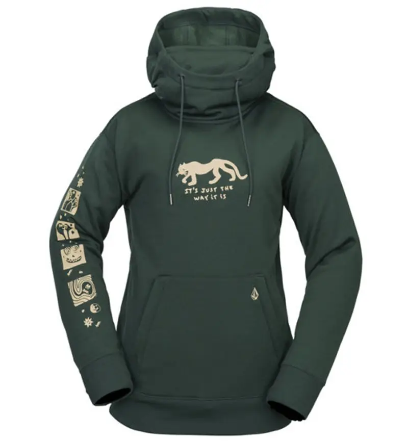 Riding Hydro W - felpa in pile - donna Green