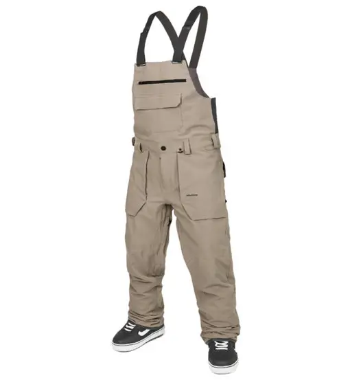 Roan Bib M - pantaloni da snowboard - uomo Light Brown