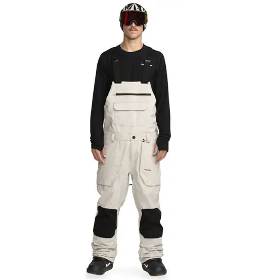 Roan Bib Overall - pantaloni snowboard - uomo White