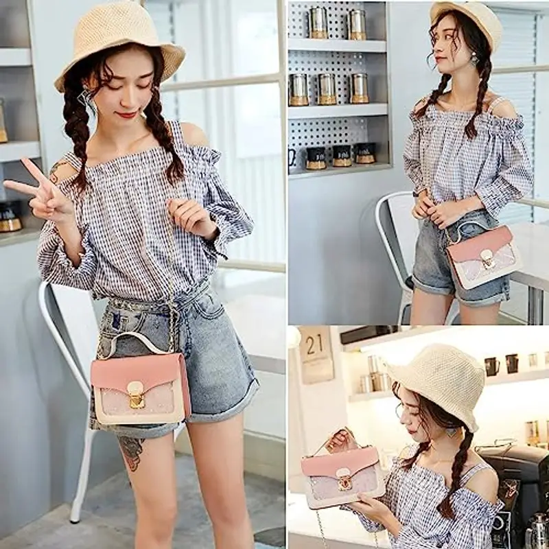 Vologle Borsa a tracolla Ragazza Rosa 1446336 miniatura 3