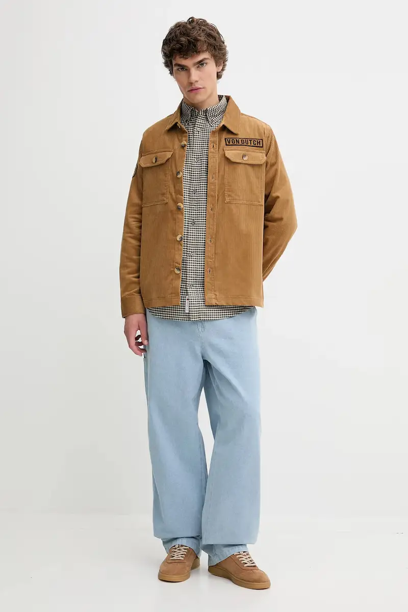 camicia in cotone uomo colore verde VD.1.OSH.1929 miniatura 2