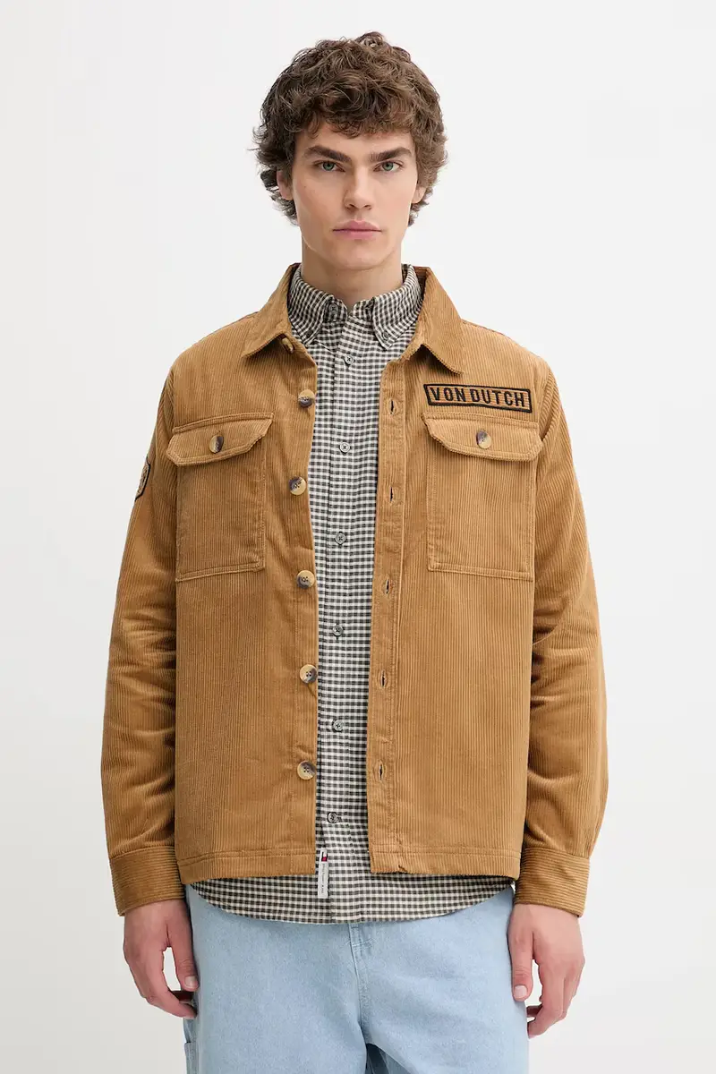 camicia in cotone uomo colore verde VD.1.OSH.1929