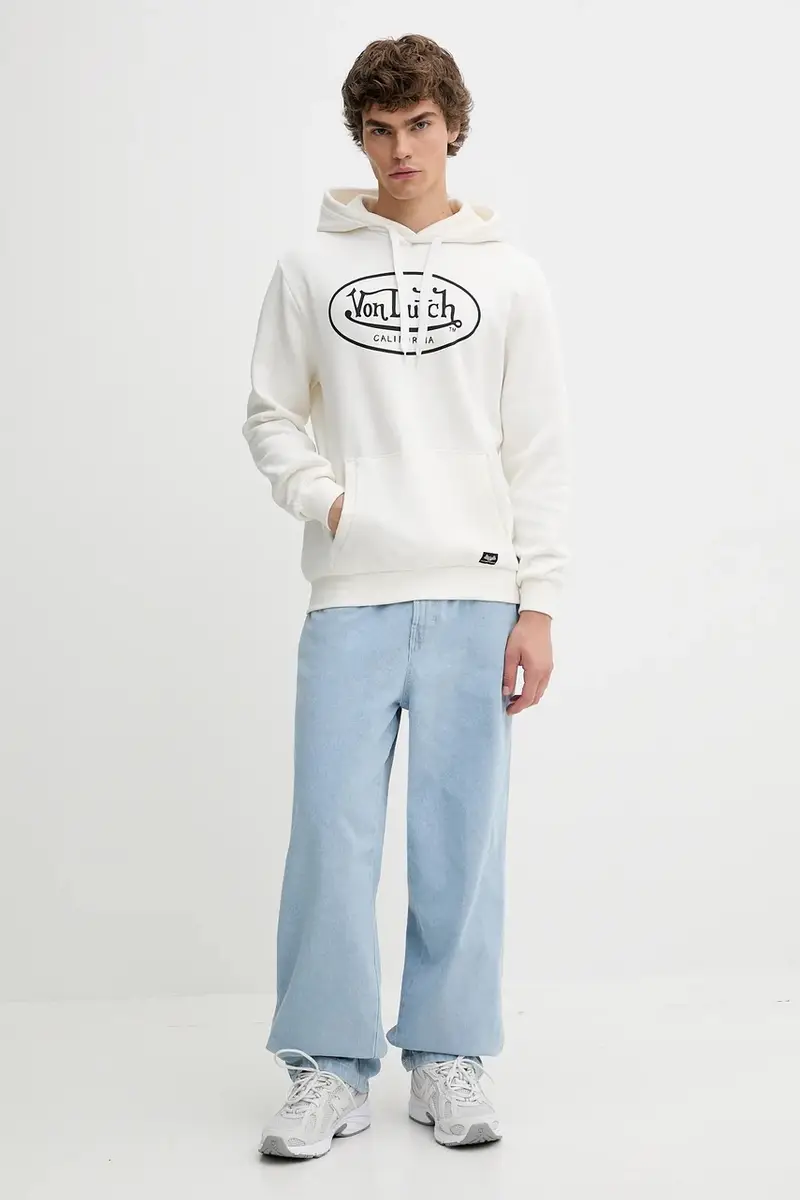 felpa uomo colore bianco con cappuccio VD.1.SWZ.BRAND miniatura 2