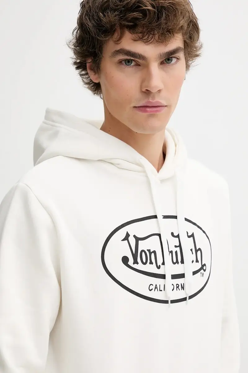 felpa uomo colore bianco con cappuccio VD.1.SWZ.BRAND miniatura 4