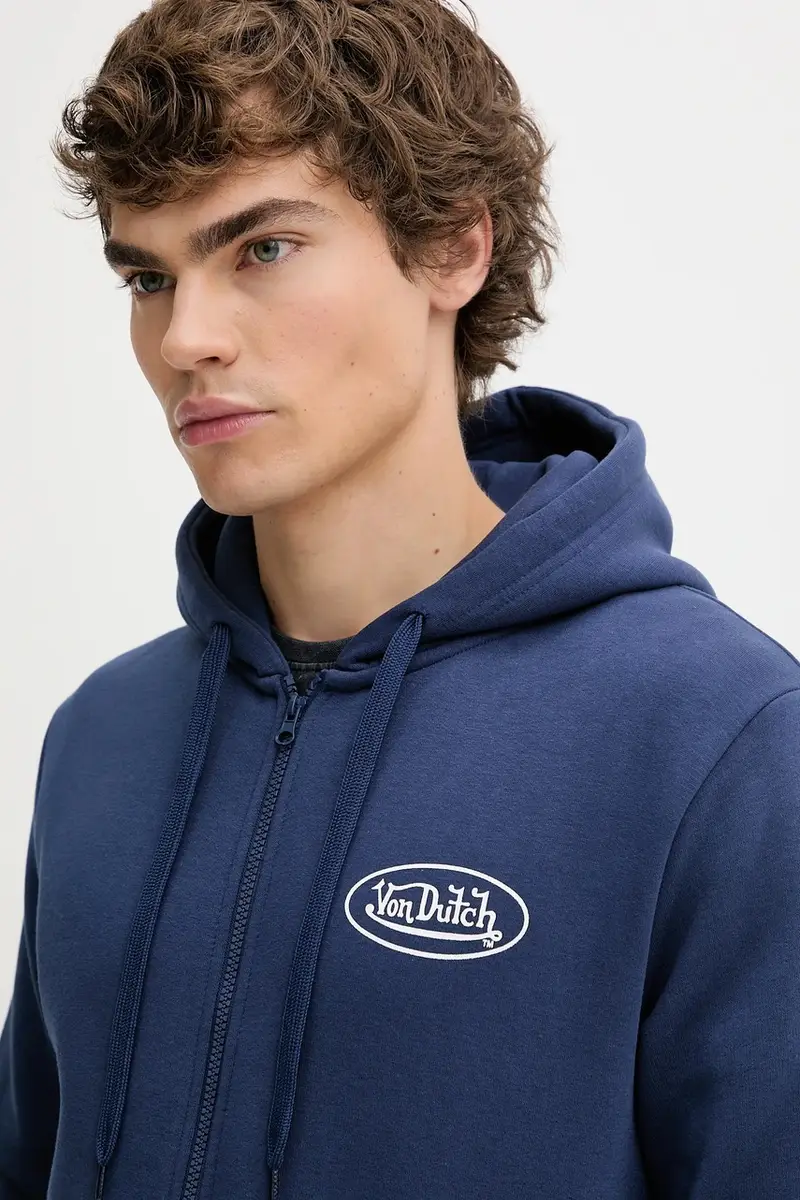 felpa uomo colore blu con cappuccio VD.1.SWZ.SLI miniatura 4