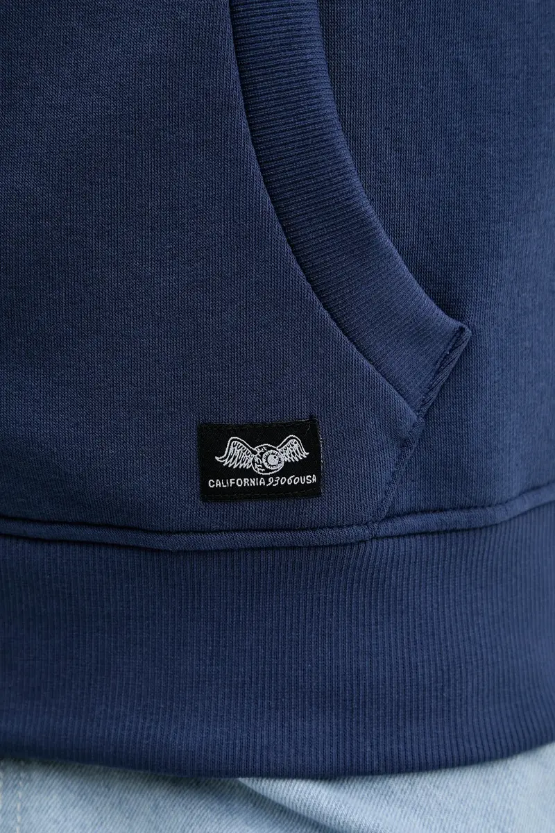 felpa uomo colore blu con cappuccio VD.1.SWZ.SLI miniatura 5