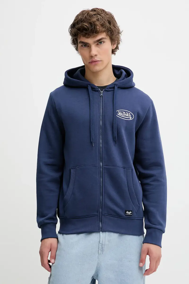 felpa uomo colore blu con cappuccio VD.1.SWZ.SLI