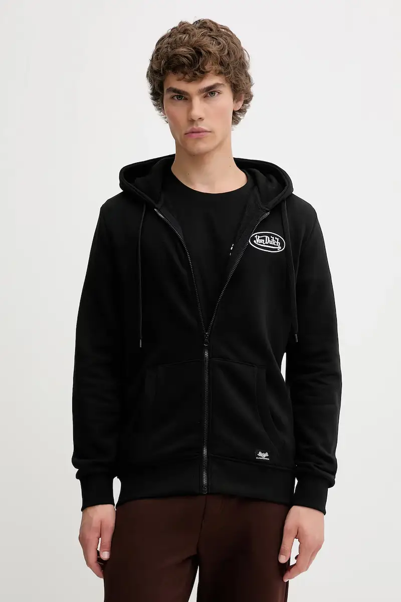 felpa uomo colore nero con cappuccio VD.1.SWZ.SLI