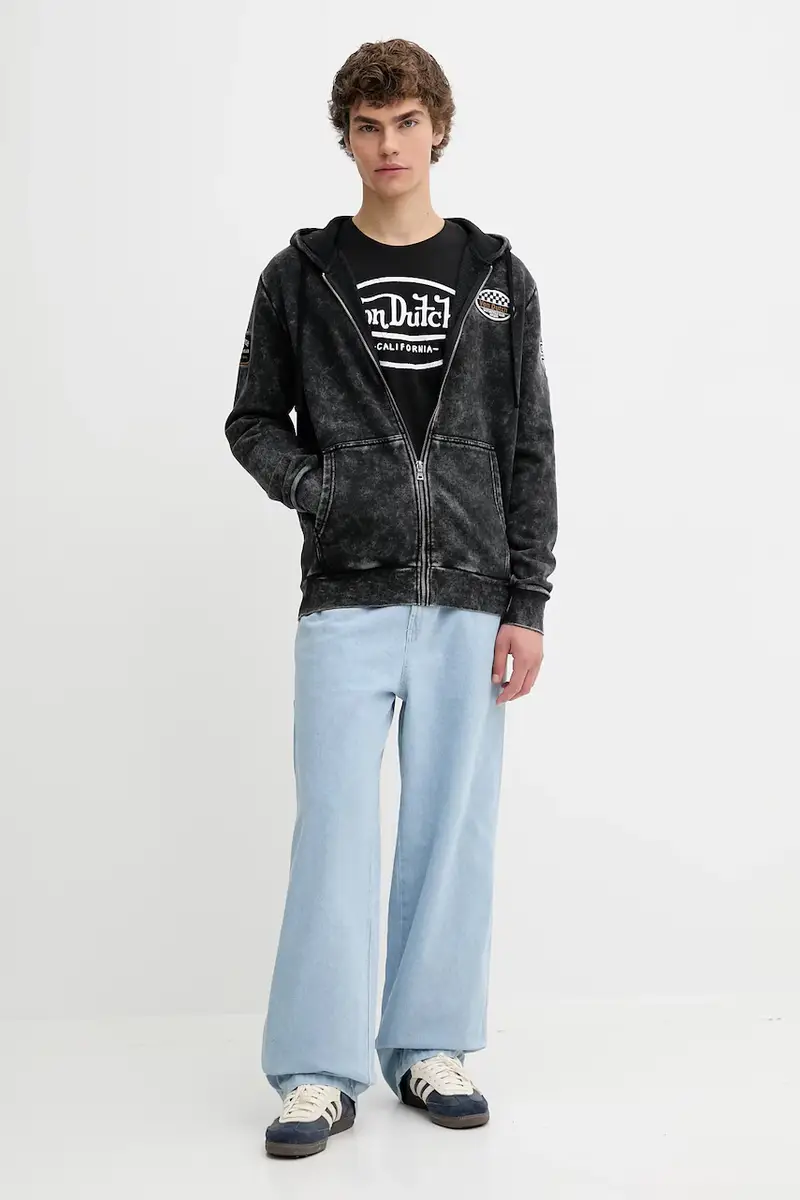 felpa uomo colore nero con cappuccio VD.1.SWZ.SOUL miniatura 2