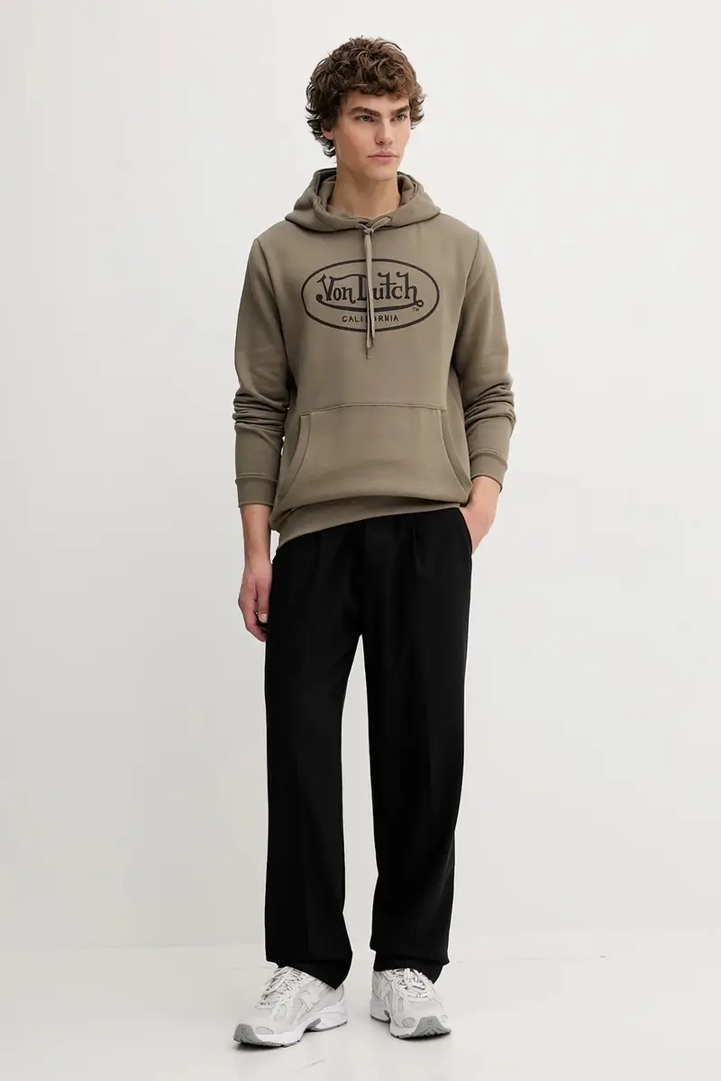 felpa uomo colore verde con cappuccio VD.1.SWZ.BRAND miniatura 2