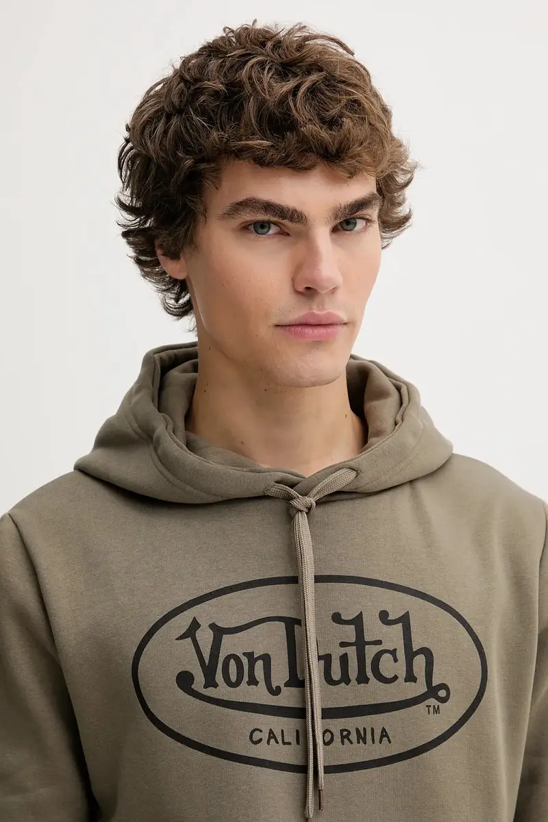 felpa uomo colore verde con cappuccio VD.1.SWZ.BRAND miniatura 4