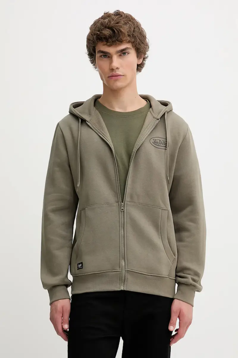 felpa uomo colore verde con cappuccio VD.1.SWZ.SLI