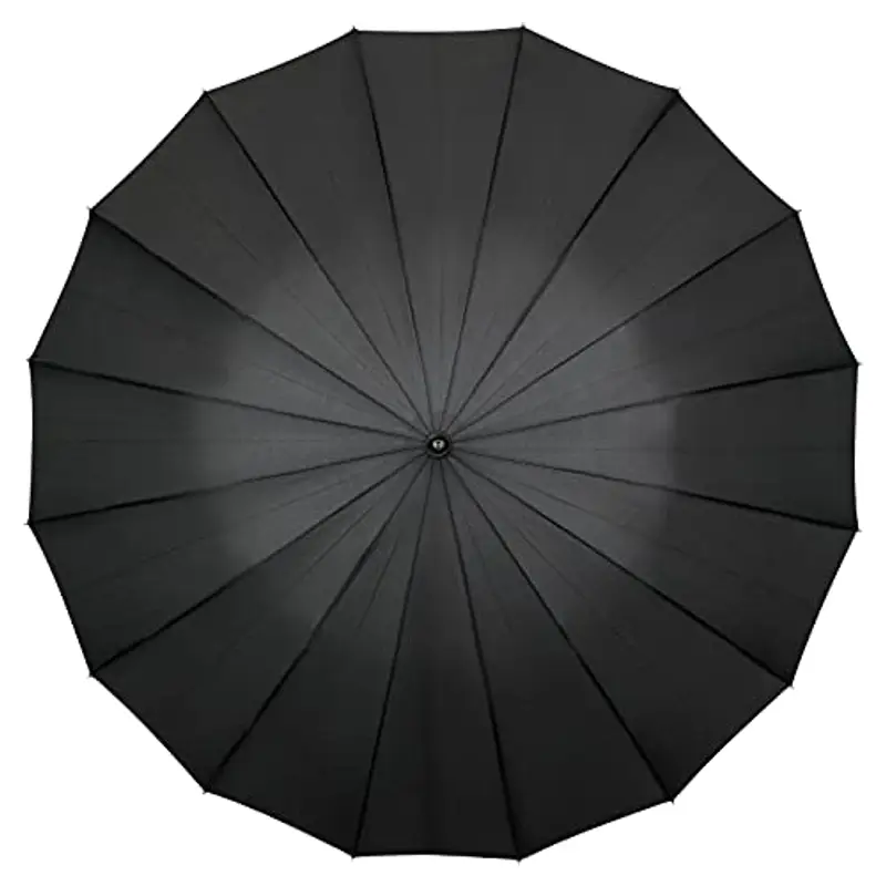 VON LILIENFELD® Ombrello Grande Diametro 120 cm Automatico Donna Uomo Stabile XXL 2 Persone 16 Spicchi Cleo nero miniatura 2