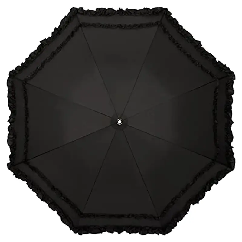 VON LILIENFELD® Ombrello Parasole Sposa Apertura Automatica Antivento Donna Mary nero miniatura 2