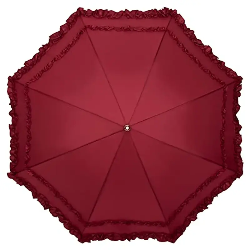 VON LILIENFELD® Ombrello Parasole Sposa Automatica Donna Mary borgogna miniatura 2