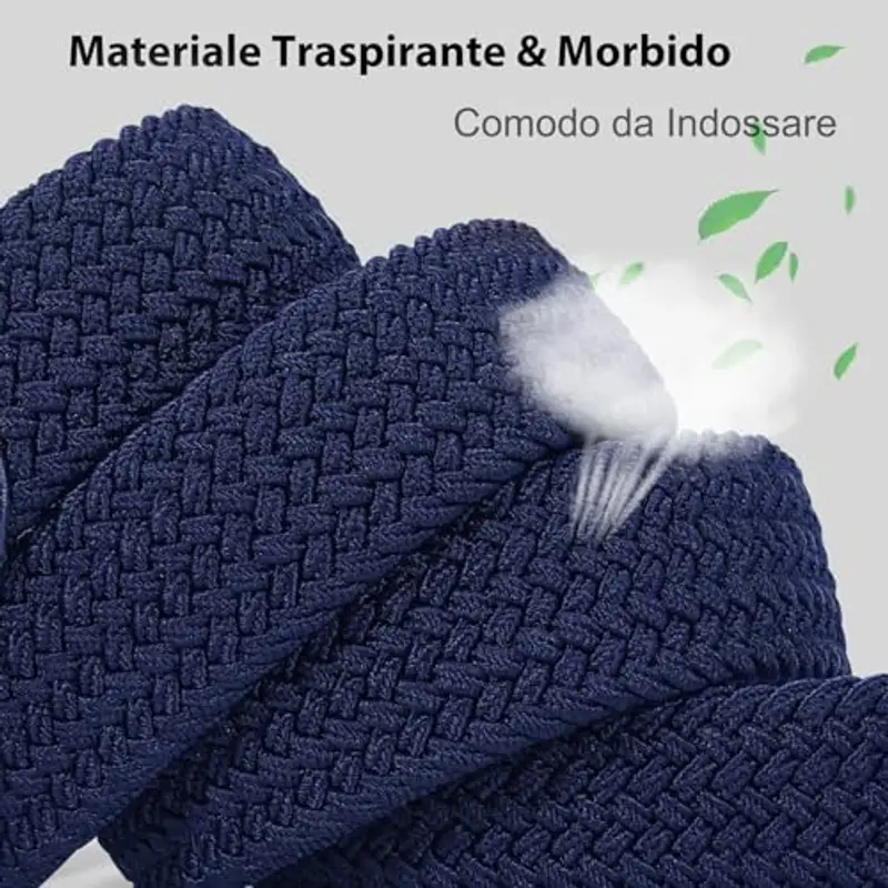 VONMELLI Cinture Uomo Blu 1897406 miniatura 3