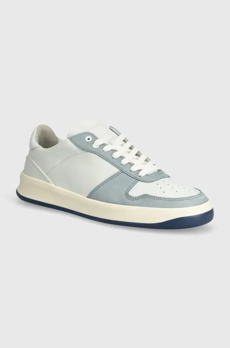 sneakers in pelle 5A colore blu 5A.Miamiblau