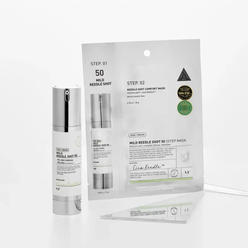 Viso MILD REEDLE SHOT 50 2-STEP MASK - Maschera viso idratante, Cofanetto trattamento, Cofanetto antirughe miniatura 2