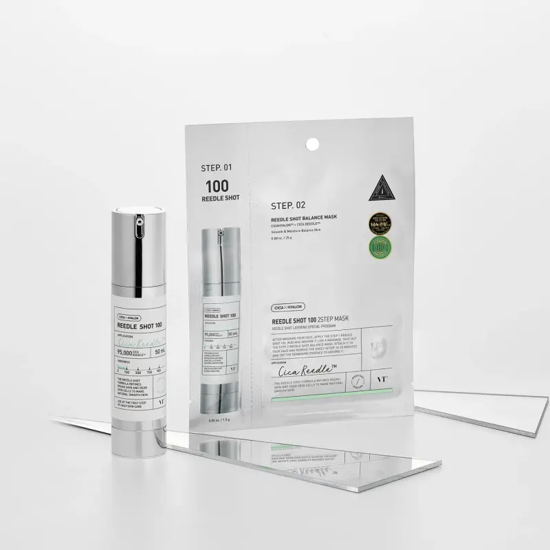 Viso REEDLE SHOT 100 2-STEP MASK - Maschera viso idratante, Cofanetto trattamento, Cofanetto antirughe miniatura 2