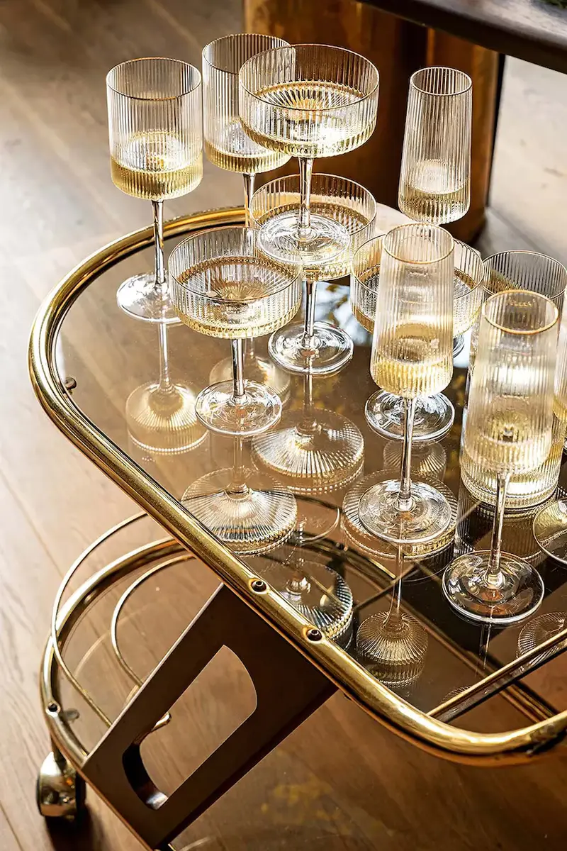 calice per il vino Gold Rim 400 ml Transparente miniatura 2