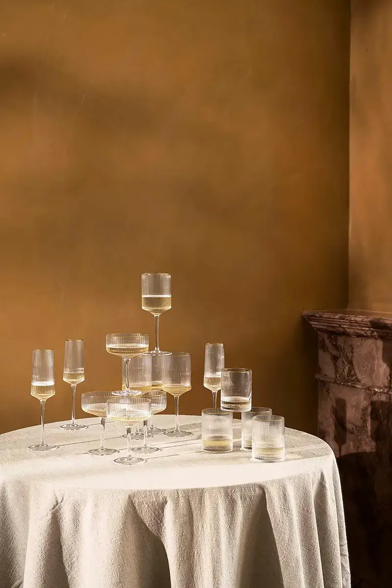 calice per il vino Gold Rim 400 ml Transparente miniatura 4