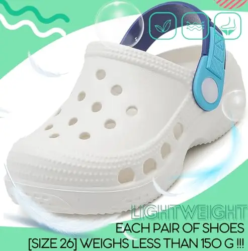 Vunavueya Ragazze Zoccolo di Giardino Ragazzi Ciabatte Spiaggia Scarpe Sandali Plastica da Mare Estive Sabot da Piscina miniatura 2