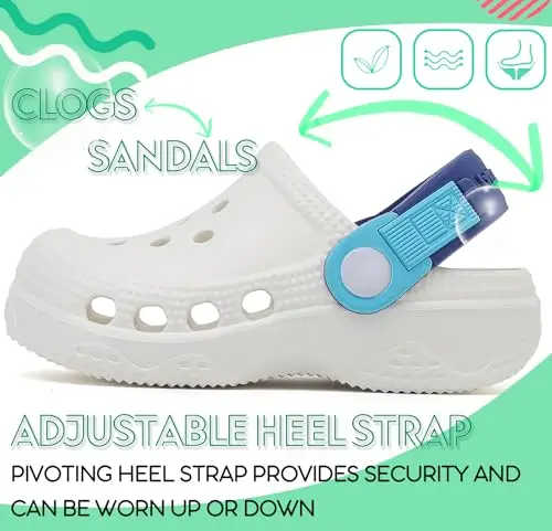 Vunavueya Ragazze Zoccolo di Giardino Ragazzi Ciabatte Spiaggia Scarpe Sandali Plastica da Mare Estive Sabot da Piscina miniatura 3