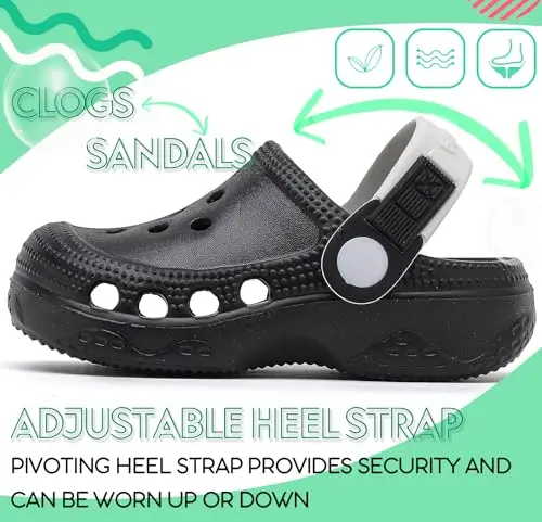 Vunavueya Ragazzi Zoccolo di Giardino Ragazze Ciabatte Spiaggia Scarpe Sandali Plastica da Mare Estive Sabot da Piscina miniatura 3