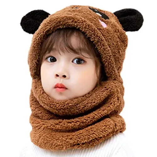 VVXXMO Bambini Inverno Fuzzy Peluche Passamontagna Cappello Del Fumetto Panda Coniglio Animale Spesso Antivento