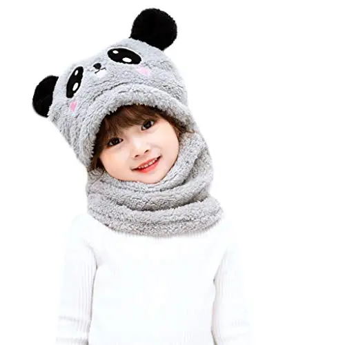 VVXXMO Bambini Inverno Fuzzy Peluche Passamontagna Cappello Del Fumetto Panda Coniglio Animale Spesso Antivento miniatura 3