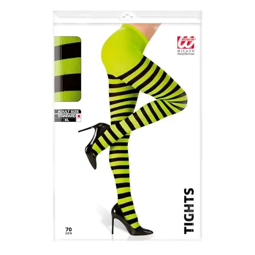 W WIDMANN MILANO Party Fashion - calzamaglia a righe, 70 DEN, carnevale, festa a tema miniatura 2