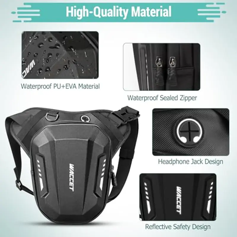 WACCET Marsupio Uomo Nero 786797 miniatura 2