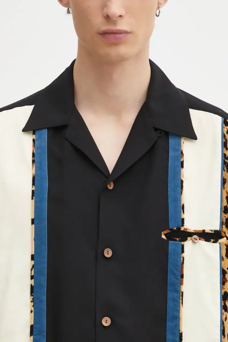 camicia Switching uomo colore nero 25FW-WMS-OC08 miniatura 4